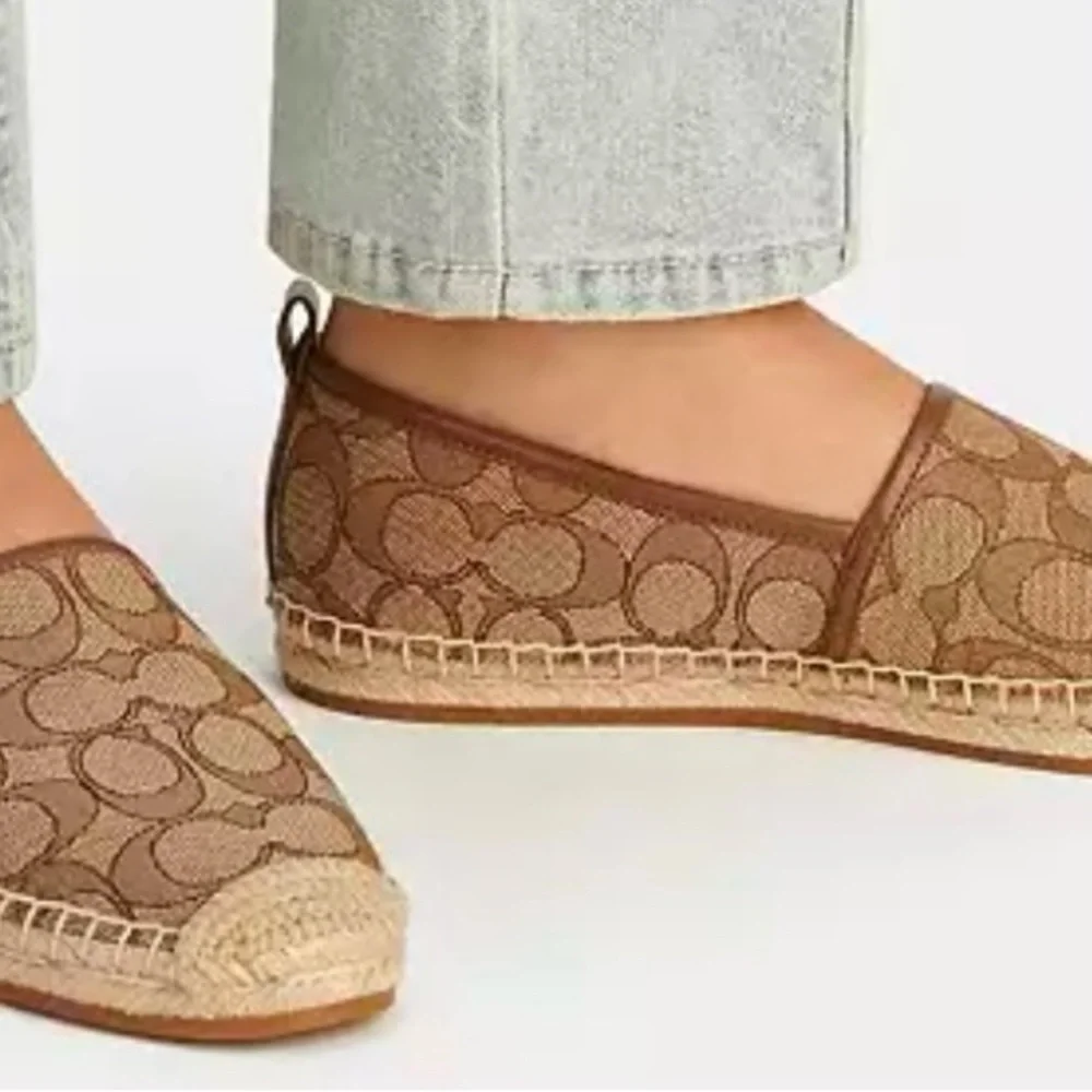 Coach Khaki Espadrille Shoes - Picture 4 of 5